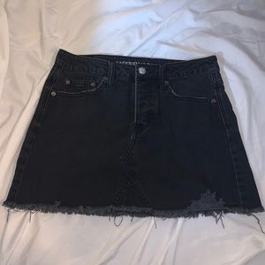 Black jean skirt